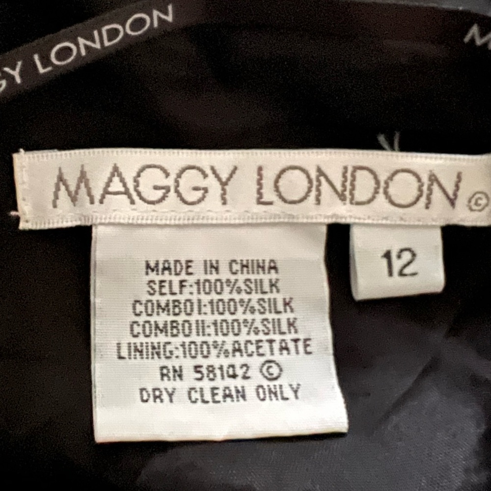 Maggy London Elegant Silk Dress - Picture 3 of 3